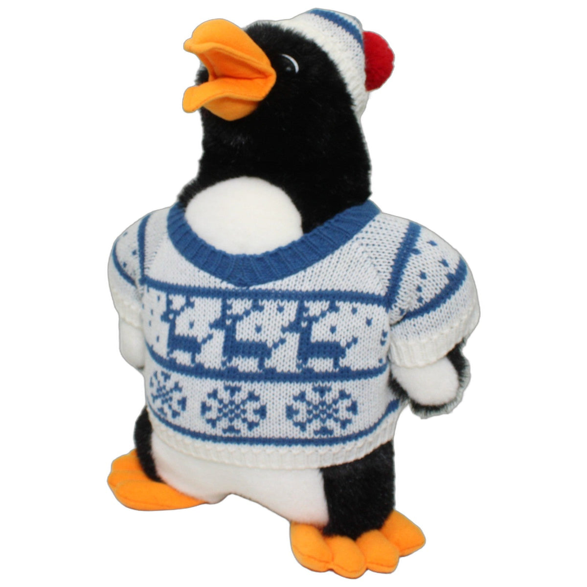 123000029000 Opel Großer Pinguin mit Pullover & Mütze Kuscheltier Kumpel Leo 37cm Blau ebay-20-stofftiere
