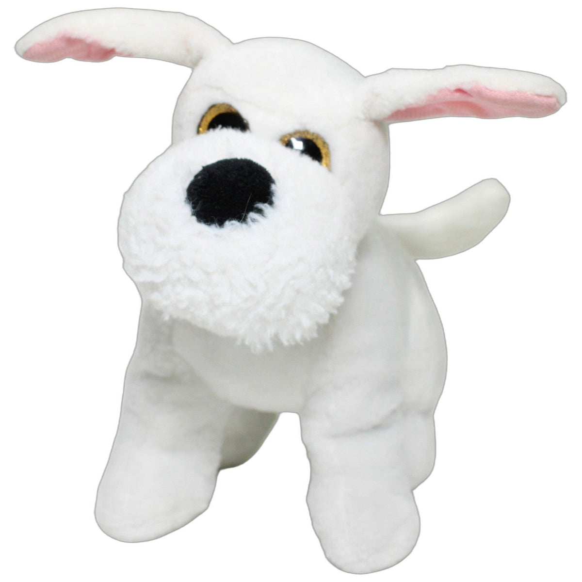 123000029093 Joy Toy Süßer weißer Hund mit Glitzeraugen Kuscheltier Kumpel Leo 20cm ebay-stofftiere Gebraucht