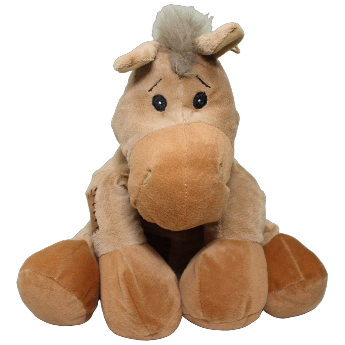 123000029178 Sweety-Toys Großes Pferd Herbert mit Flicken, sitzend Kuscheltier Kumpel Leo 35cm Beige Braun