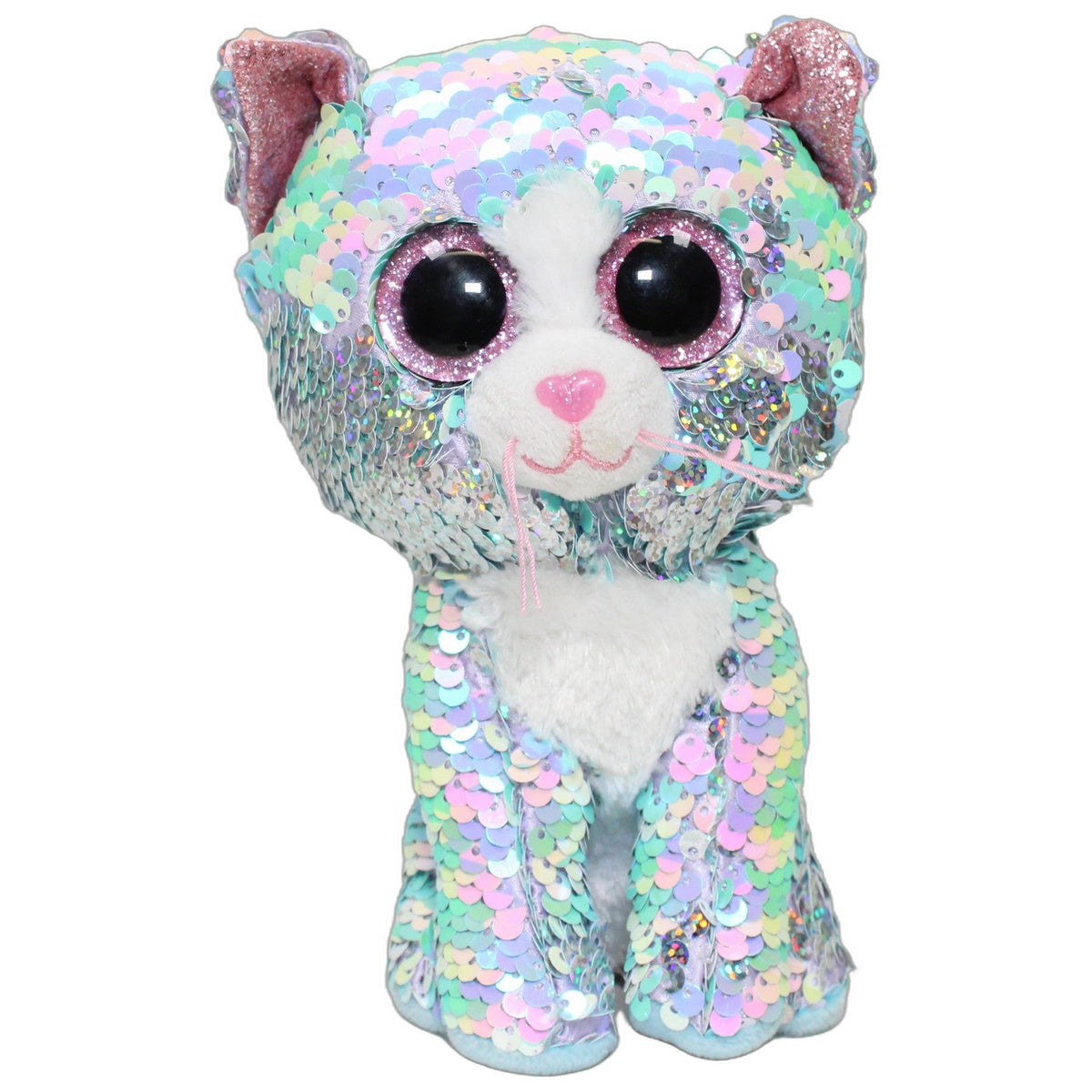 123000029200 TY Kleine Pailletten Katze Whimsy Kuscheltier Kumpel Leo 17cm 2019 ebay-stofftiere