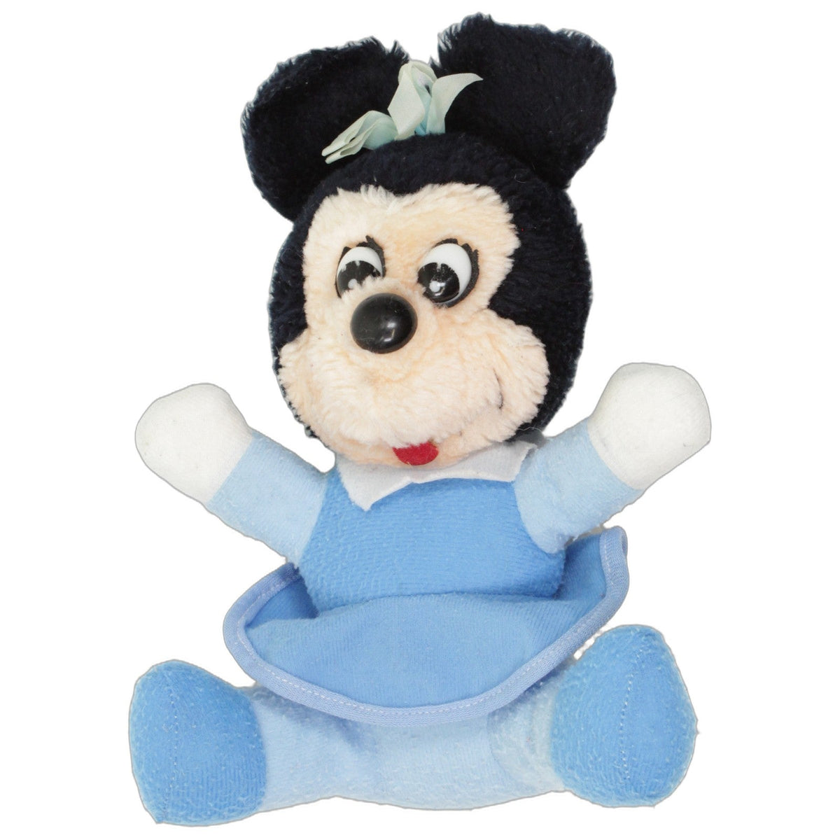 123000029299 Unbekannt Minnie Maus in blauem Kleid Kuscheltier Kumpel Leo 1980er 23cm Blau
