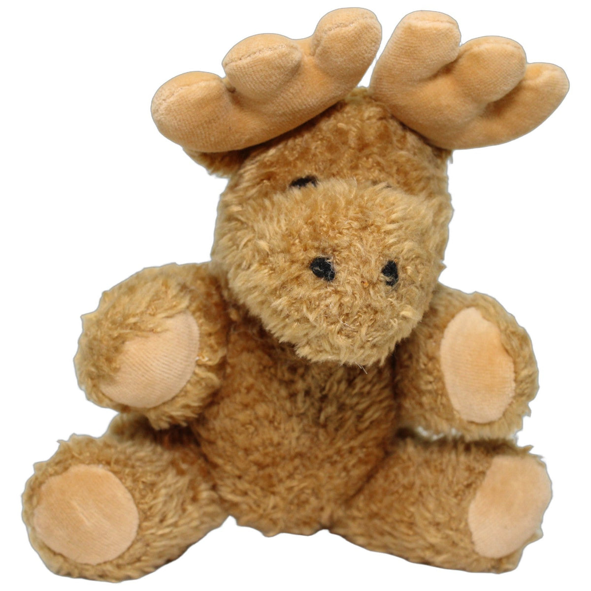 123000029323 Unbekannt VOLVO, Elch mit beweglichen Gliedern Kuscheltier Kumpel Leo 24cm Beige Braun