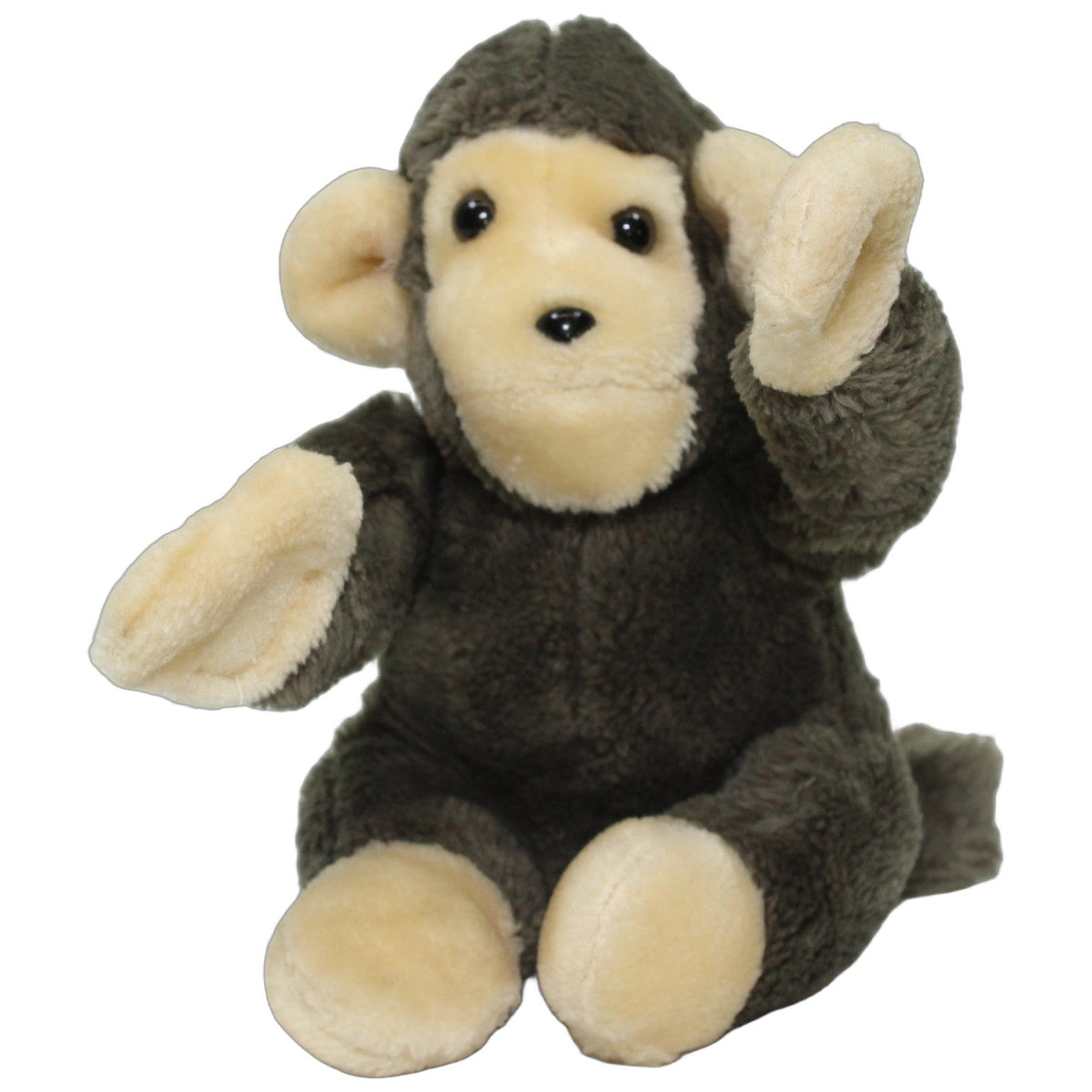 123000029354 Unbekannt Grauer Affe mit langen Klettarmen Kuscheltier Kumpel Leo 25cm Affe Beige