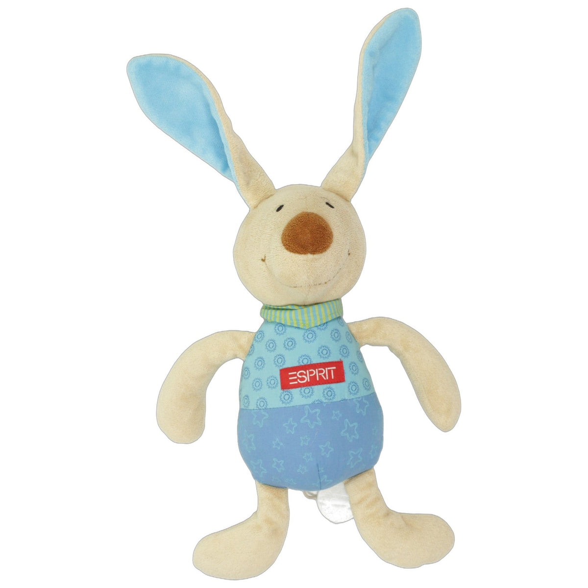 123000029420 Esprit Hellbrauner Hase mit blauen Schlappohren Spieluhr Kumpel Leo 28cm Baby & Kleinkind Beige