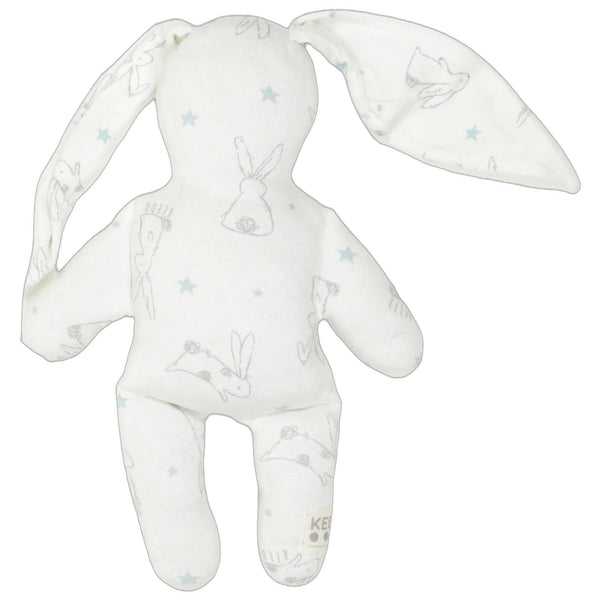 Weißes Hase mit Hasenmuster & langen Ohren