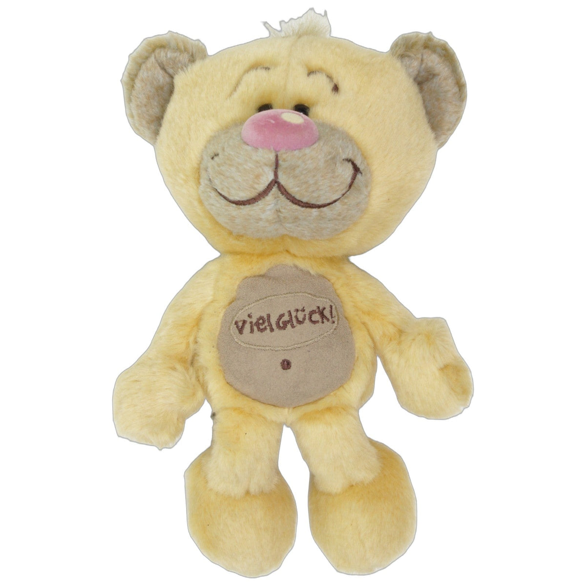 123000029572 Depesche Pimboli "Viel Glück!" Kuscheltier Kumpel Leo 22cm Beige Braun