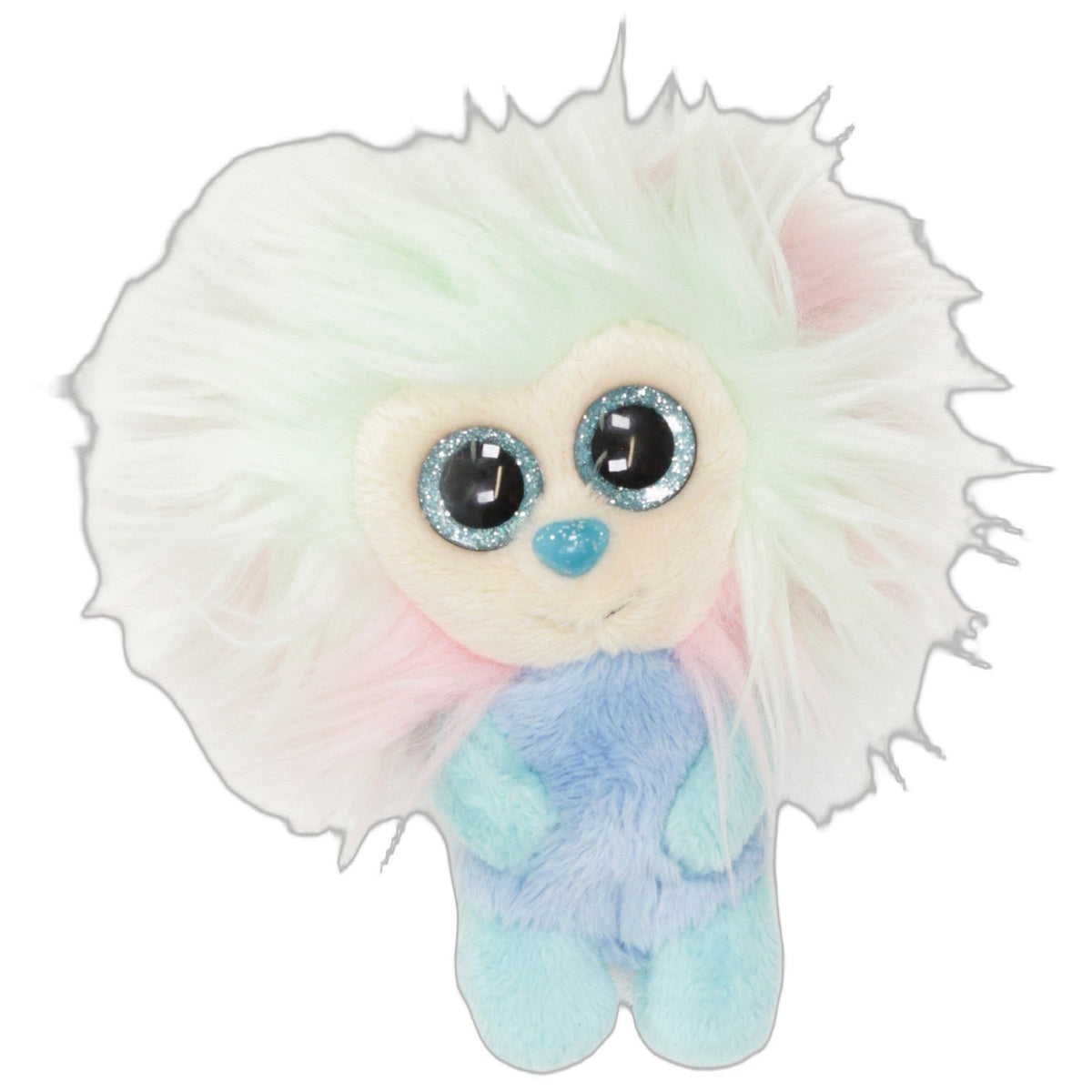 123000029666 NICI Glubschis Shake ME, Fee Salili Plüschfigur Kumpel Leo 11cm Beige Blau