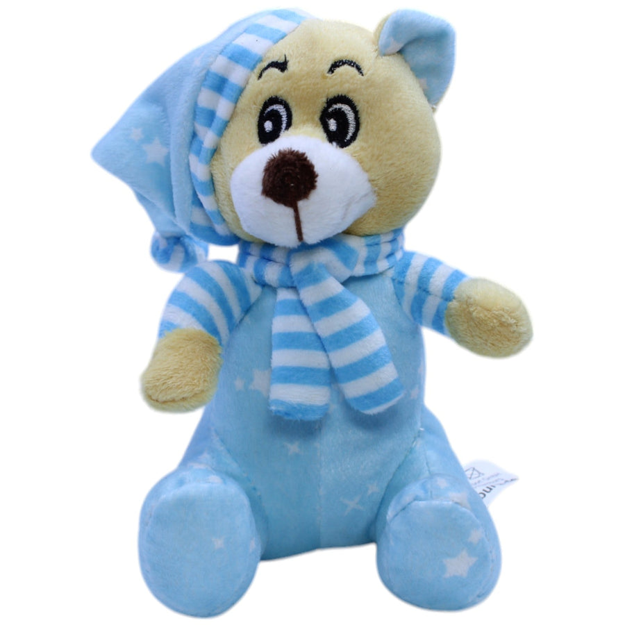 Süßer Teddybär in blauem Schlafanzug
