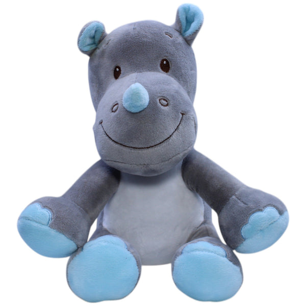 Süßes Nashorn mit blauen Akzenten