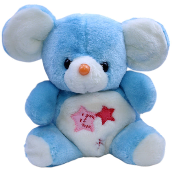 Plüschel, blaue Maus mit Sternen