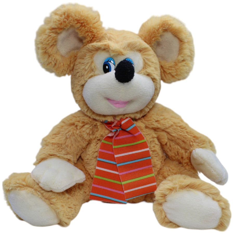 Maus mit Schal, beige