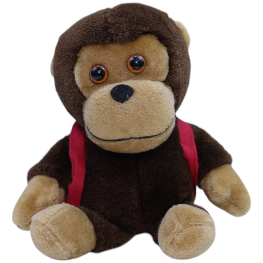 Schimpanse Charly mit Rucksack