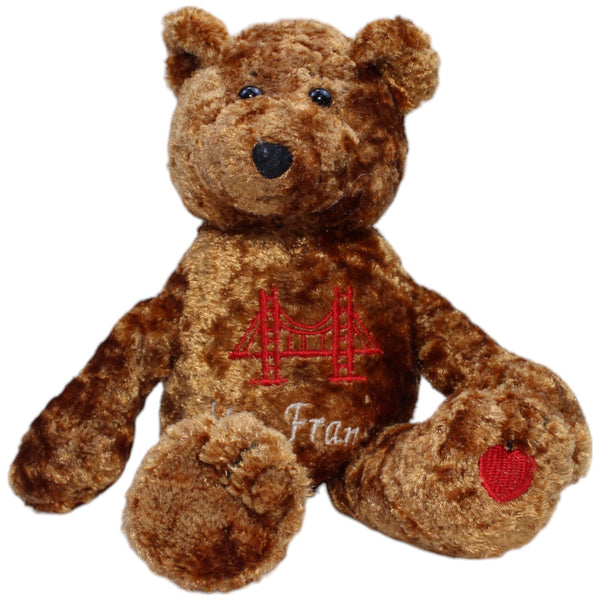 Teddybär mit San Francisco Stickerei