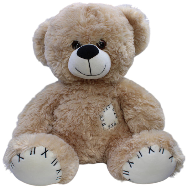 Großer sitzender Teddybär, hellbraun