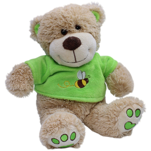 Hellbrauner Teddy mit grünem Shirt