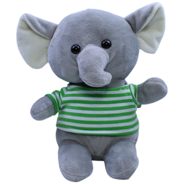 Süßer Elefant mit grün gestreiftem Shirt