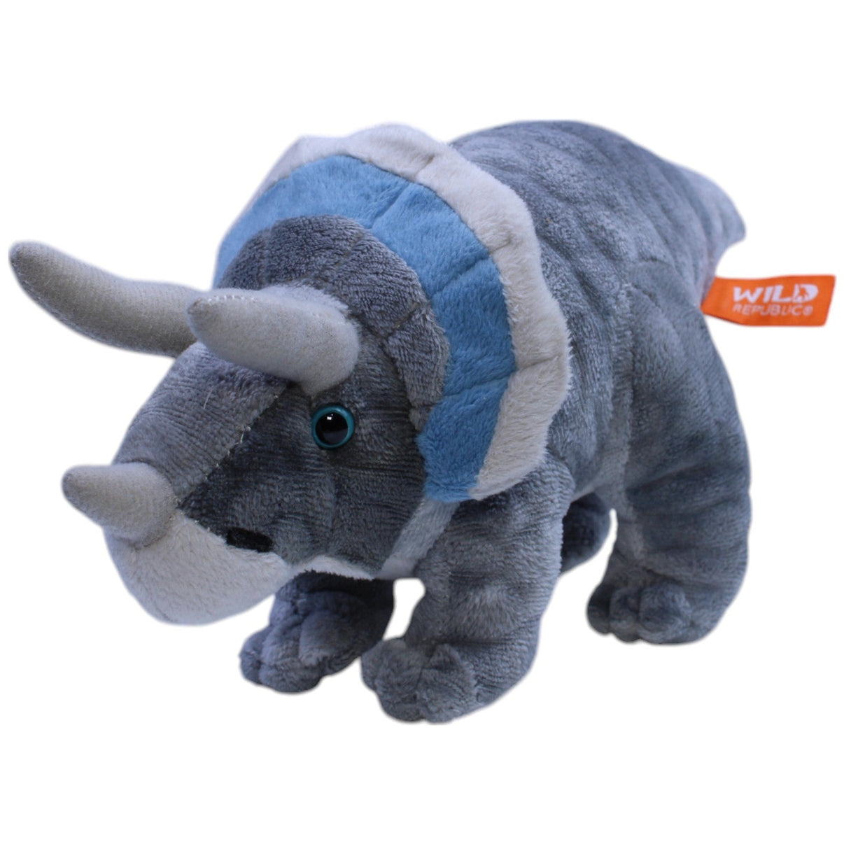 12311175 Wild Republic Triceratops, grau Kuscheltier Kumpel Leo Dino Dinosaurier Gebraucht
