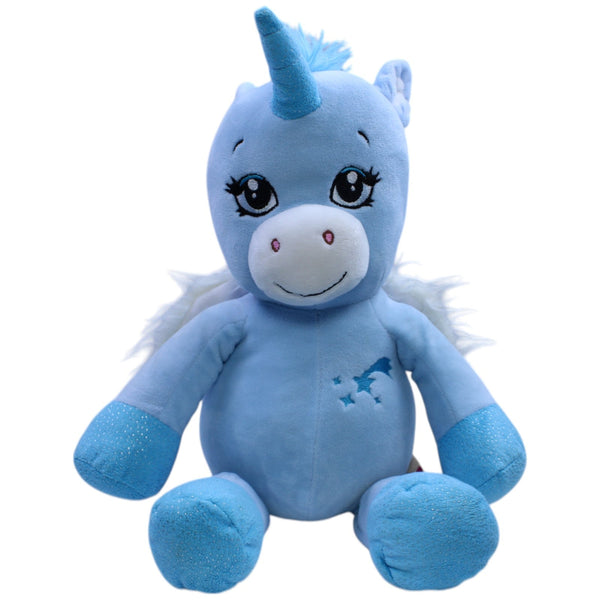 XL Blaues Einhorn mit Flügeln
