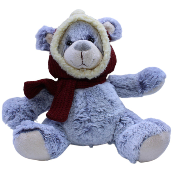 Teddybär mit Mütze und Schal