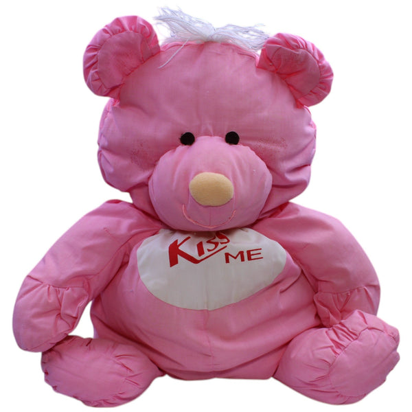 XL Rosa Teddybär mit "KISS ME" Aufdruck