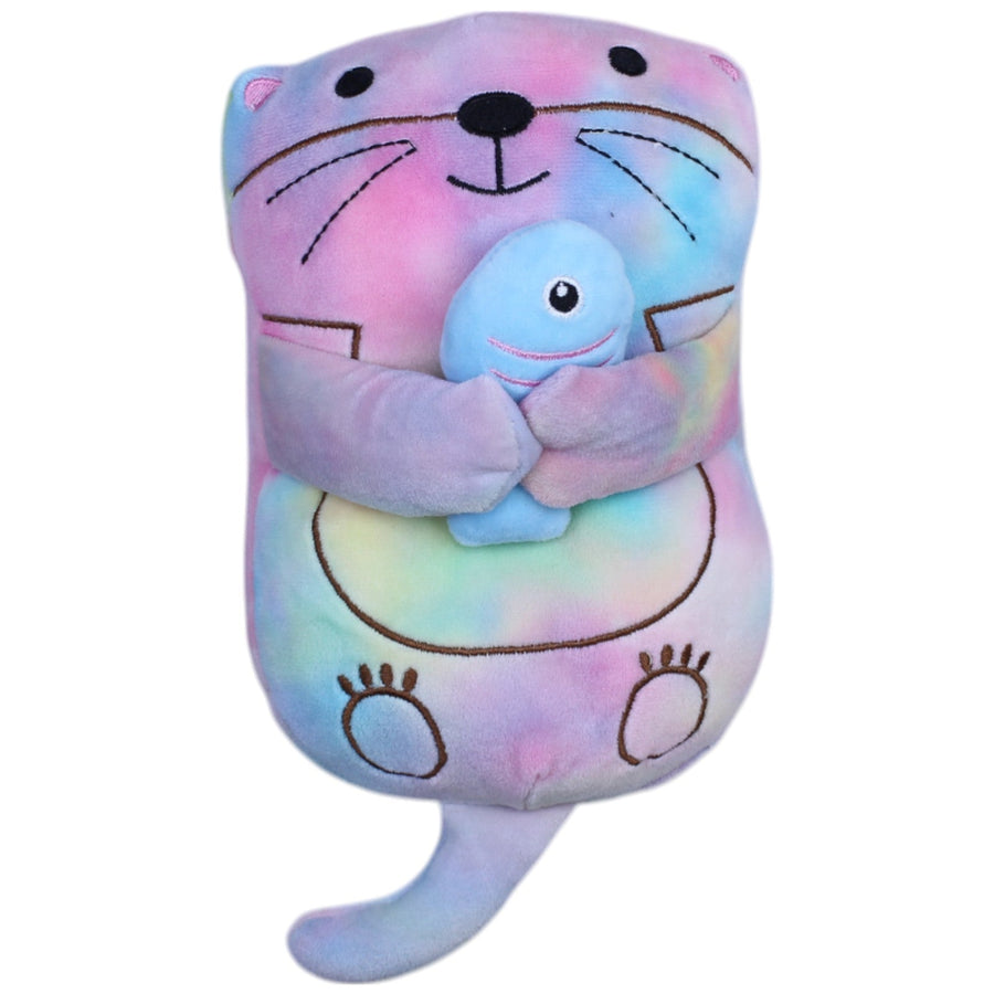 Kuschelfreund, Regenbogen Otter mit Fisch
