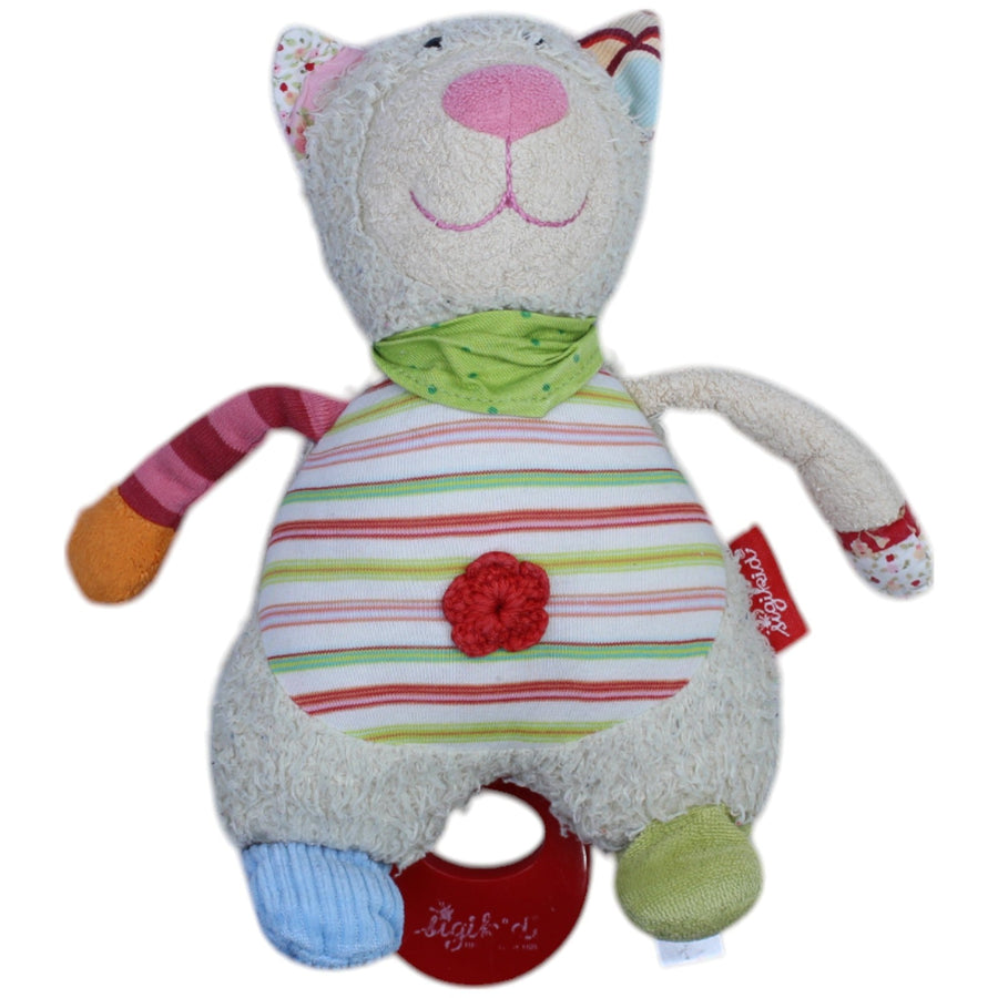 Frottee-Katze, bunt