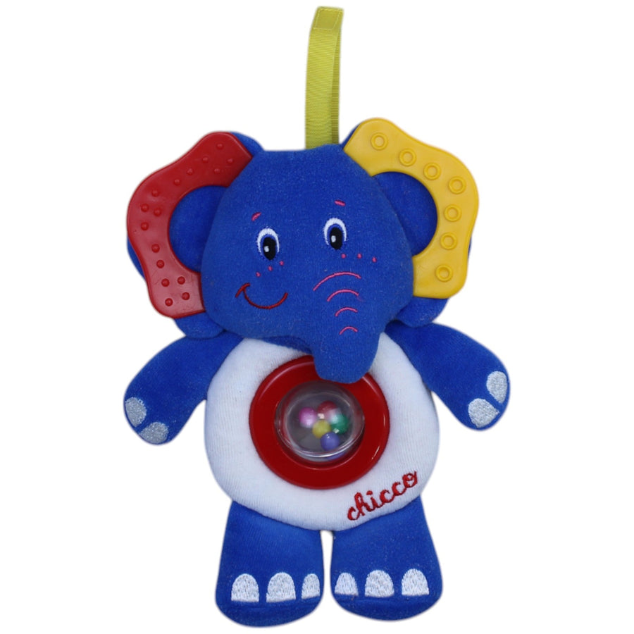 Elefant mit Kügelchen, blau