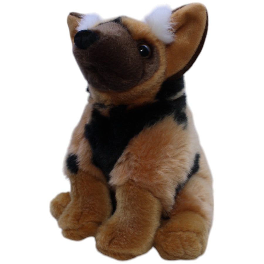 Afrikanischer Wildhund, sitzend