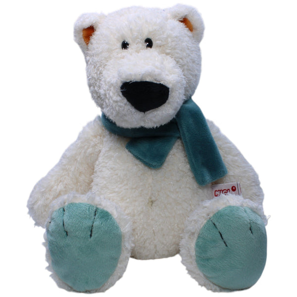 Eisbär mit blauem Schal