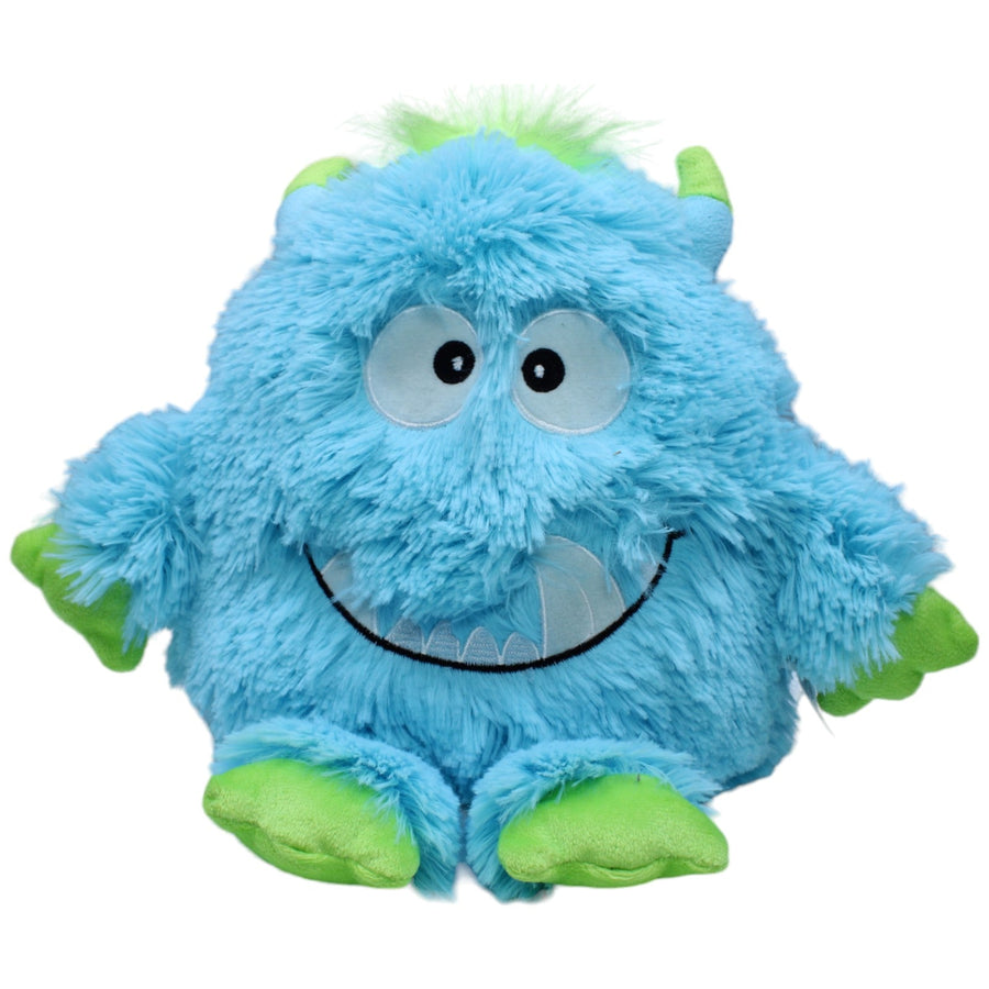 Blaues Monster mit grünen Haaren