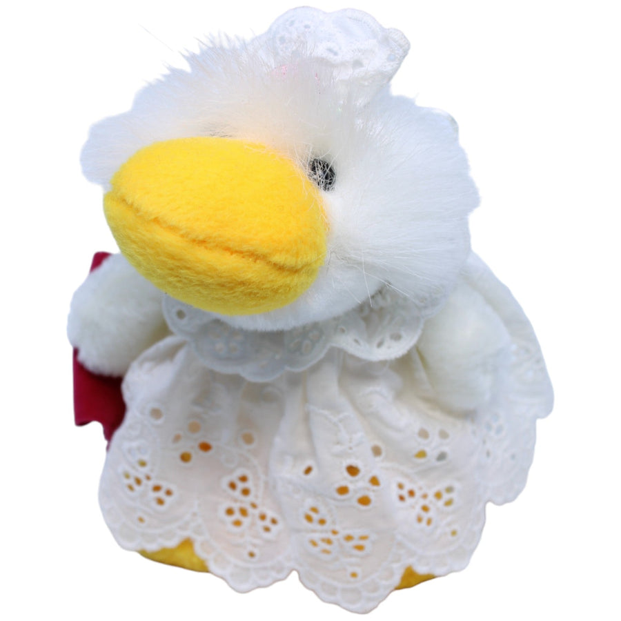 Ente in Hochzeitskleid