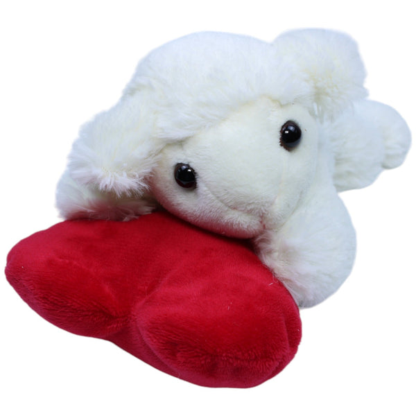 Lamm mit Herz, liegend