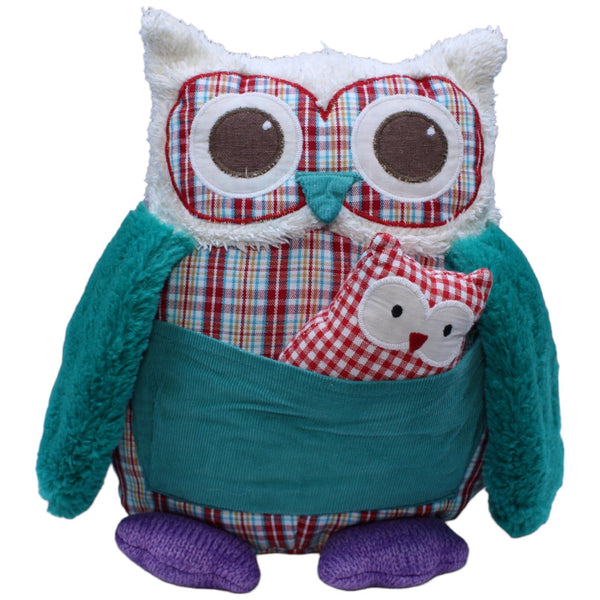 Patchwork Eule mit Baby