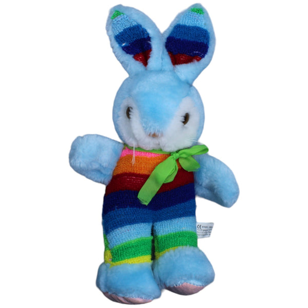 Blauer Hase, bunt-gestreift