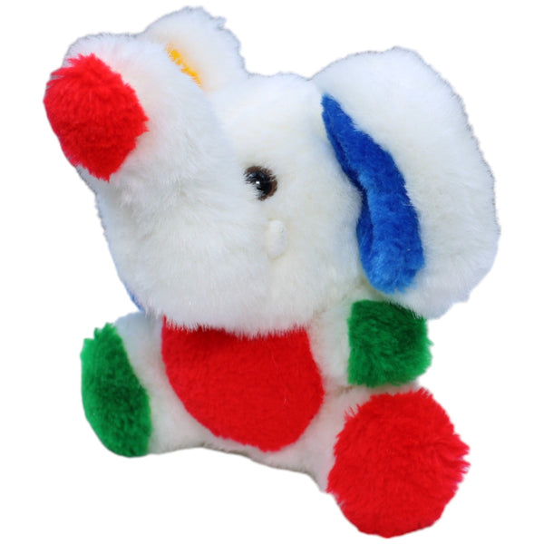 Elefant mit bunten punkten, weiß