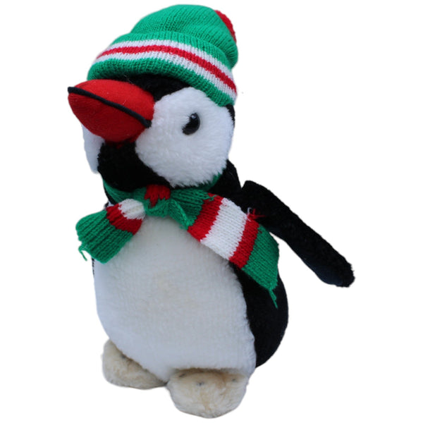 Pinguin mit Strick- Mütze & Schal