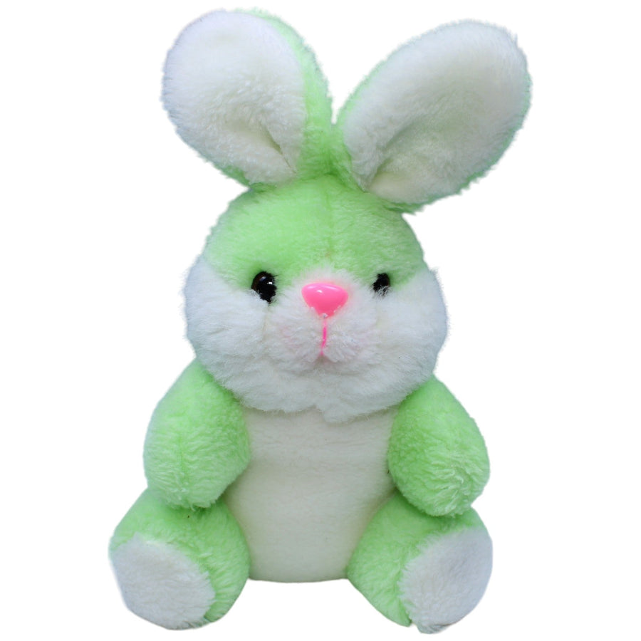 Hase mit rosa Nase, grün