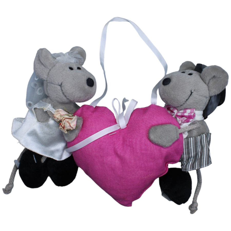 Mäuse-Ehepaar mit Herz