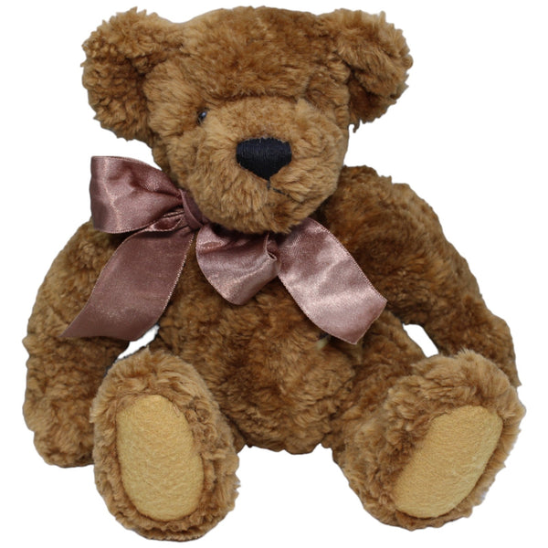 Teddybär mit Schleife und beweglichen Gliedern