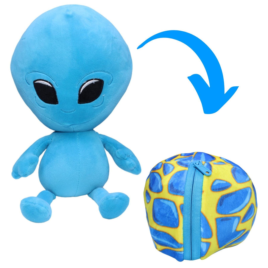 Alien aus dem Ei, blau