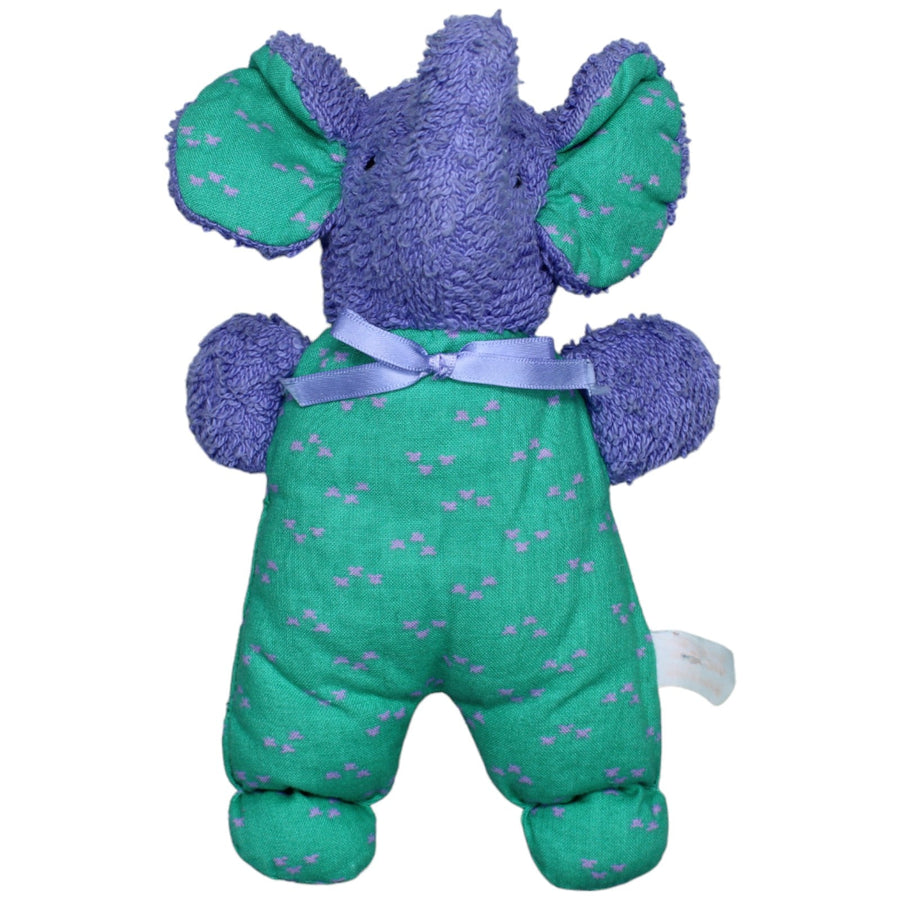 Frottee-Elefant, grün-lila