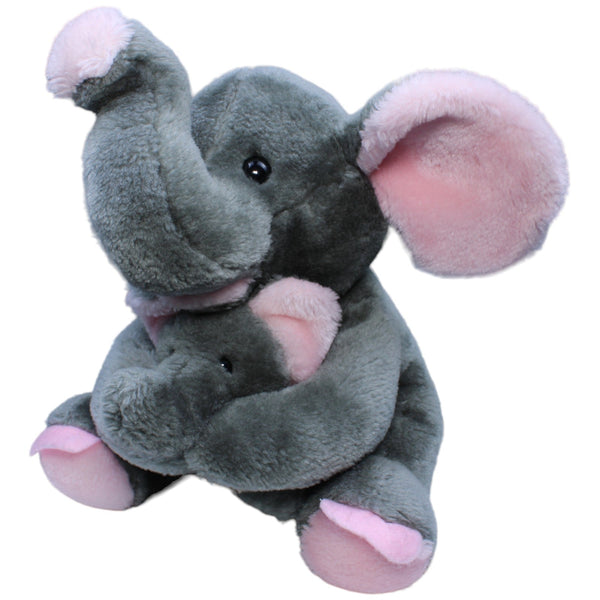Elefant mit Baby, sitzend