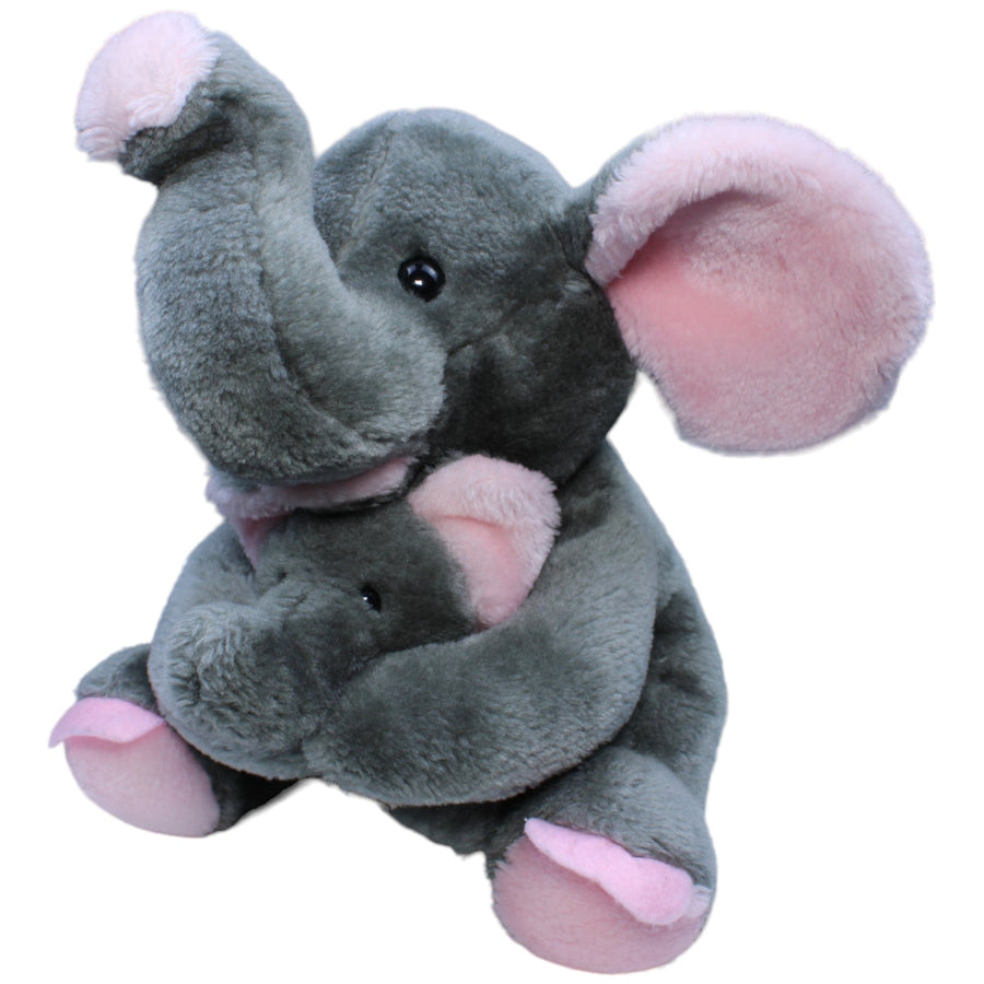 Elefant mit Baby, sitzend