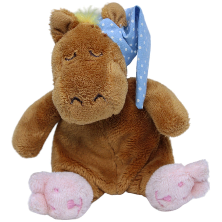 Pferd mit Schlafmütze, schnarcht