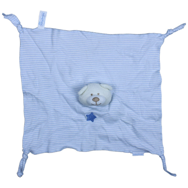Bär, blau gestreift
