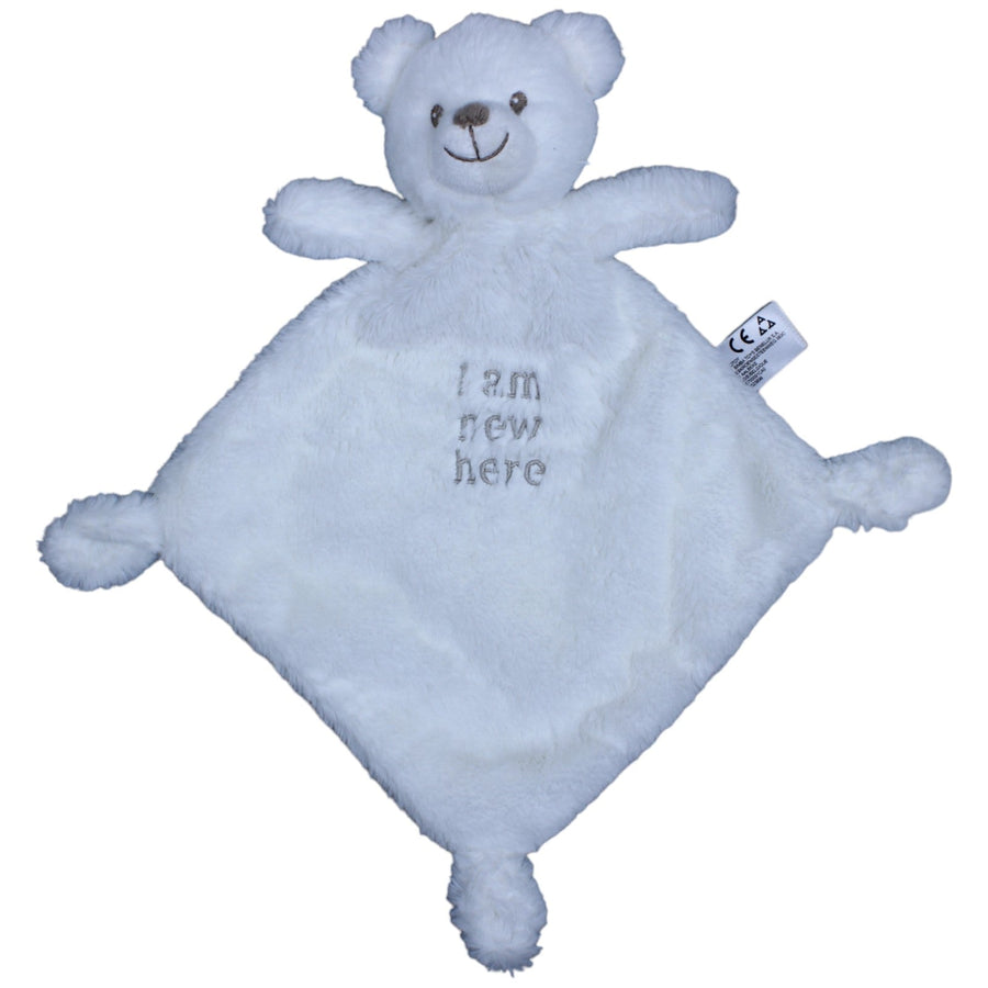 Bär "I am new here", weiß