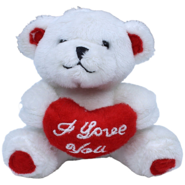 Mini-Teddybär "I Love You", weiß