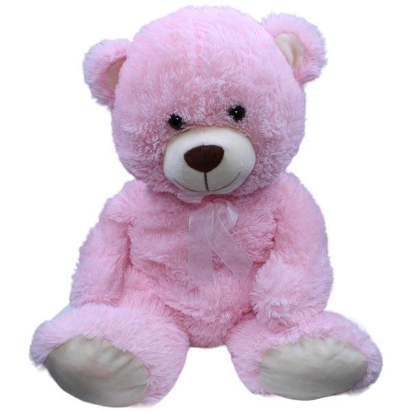 Kuschelfreund XL Teddybär mit Schleife, rosa