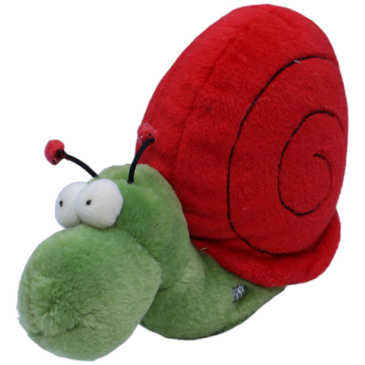 1235242 HEYE Vintage Guillermo Mordillo, grüne Schnecke Kuscheltier Kumpel Leo Gebraucht Vintage