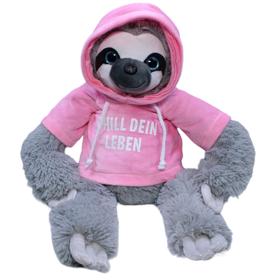 Flos Toys, XL Faultier mit "Chill dein Leben" Pullover